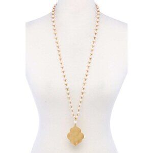 Designer Multi Bead Pendant Necklace